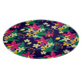 Kleurrijk Exotisch Bloemmotief-23021 Snijplank (Hoek)