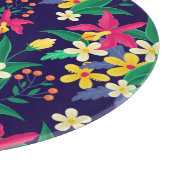 Kleurrijk Exotisch Bloemmotief-23021 Snijplank (Hoek)