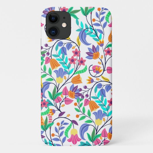 Kleurrijk Exotisch Bloemmotief Case-Mate iPhone Case (Achterkant)