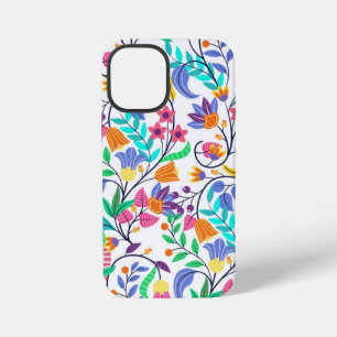 Kleurrijk Exotisch Bloemmotief iPhone 12 Mini Hoesje