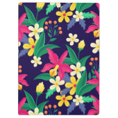 Kleurrijk Exotisch Bloempatroon-23021 Klembord (Achterkant)