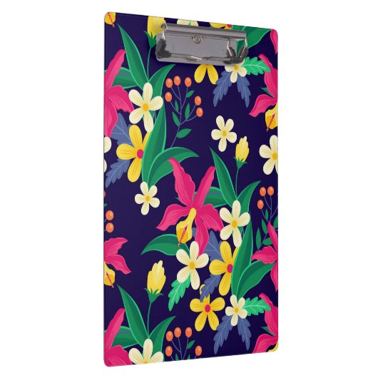 Kleurrijk Exotisch Bloempatroon-23021 Klembord (Rechts)