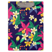 Kleurrijk Exotisch Bloempatroon-23021 Klembord (Voorkant)
