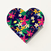 Kleurrijk Exotisch Bloempatroon-23021 Notitieboek (Achterkant)