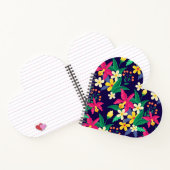 Kleurrijk Exotisch Bloempatroon-23021 Notitieboek (Binnen)