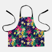 Kleurrijk Exotisch Bloempatroon-23021 Schort (Voorkant)