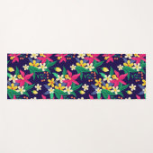 Kleurrijk Exotisch Bloempatroon-23021 Yogamat (Voorkant (horizontaal))