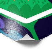 Kleurrijk Exotisch Bloempatroon-32436 Foto Afdruk (Hoek)