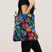 Kleurrijk Exotisch Bloempatroon-32436 Tote Bag (Dichtbij)