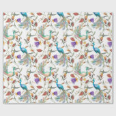 Kleurrijk exotisch patroonpatroon cadeaupapier (Vlak)