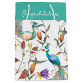 Kleurrijk exotisch patroonpatroon medium cadeauzakje (Voorkant)