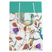 Kleurrijk exotisch patroonpatroon medium cadeauzakje (Achterkant)