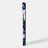 Kleurrijk exotische bloemen en vlinderbloempatroon Case-Mate iPhone case (Achterkant / Links)