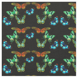 Kleurrijk exotische buterflies katoenweefsel stof