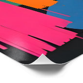 Kleurrijk expressionistisch Poster voor dierenkuns (Hoek)