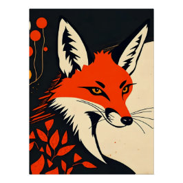 Kleurrijk expressionistisch Poster voor dierenkuns