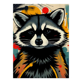 Kleurrijk expressionistisch Poster voor dierenkuns