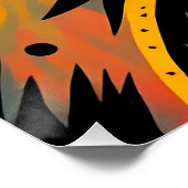 Kleurrijk expressionistisch Poster voor dierenkuns (Hoek)