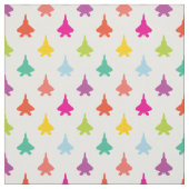 Kleurrijk F-22 Raptor Fighter Jet Pattern Stof (Swatch)