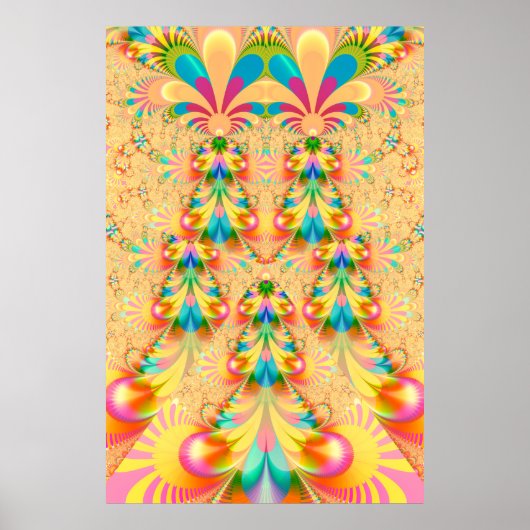 Kleurrijk fansdesign poster (Voorkant)