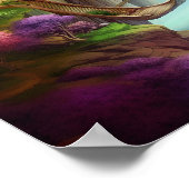 Kleurrijk fantasieland poster (Hoek)