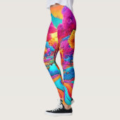 Kleurrijk Fantasielandschap Leggings (Links)