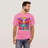 Kleurrijk Fantasielandschap T-shirt (Voorkant volledig)