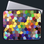 Kleurrijk Faux-Glas in lood Laptop Sleeve<br><div class="desc">Kleurrijk faux gekleurd glas eruit. Als u om het even welke hulp nodig hebt die om het even welk van mijn design aanpassen,  contacteer de ontwerper ArtOnWear. Vrije tekst formatteren met levende hulp beschikbaar door verzoek.</div>