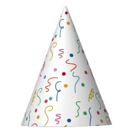Kleurrijk Feest Confetti Patroon Feesthoedjes