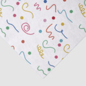 Kleurrijk Feest Confetti Patroon Tissuepapier (Detail)