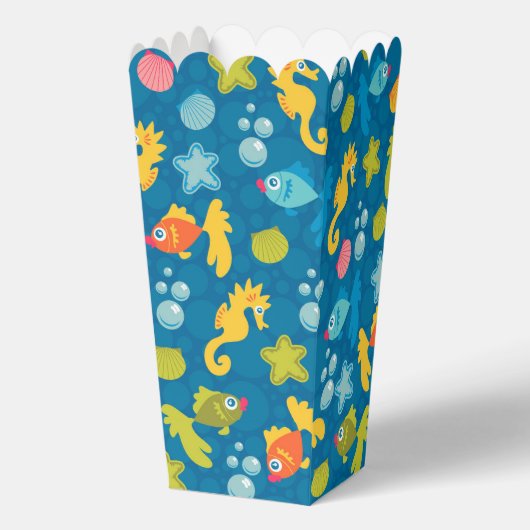 Kleurrijk Feest onder de Zee voor Kinderen Bedankdoosjes (Voorkant)