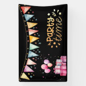 Kleurrijk Feest Spandoek (Verticaal)