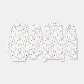 Kleurrijk Feestconfetti Patroon Bedankdoosjes (Uitgevouwen)