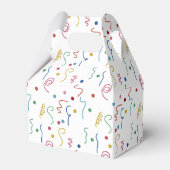 Kleurrijk Feestconfetti Patroon Bedankdoosjes (Voorkant Zijde)