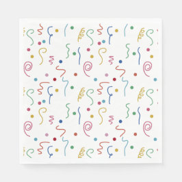 Kleurrijk Feestconfetti Patroon Servet
