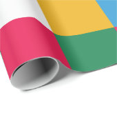 Kleurrijk feestelijk schaakbord cadeaupapier (Rol Hoek)