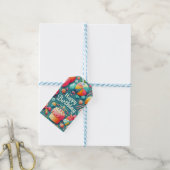 Kleurrijk & Feestelijk Verjaardagsfeest Cadeaulabel (Met Touw)