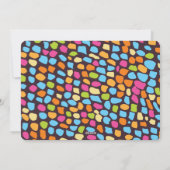 Kleurrijk feestgejuich feestdagenkaart (Achterkant)