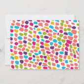 Kleurrijk feestgejuich feestdagenkaart (Achterkant)