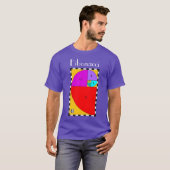 Kleurrijk Fibonacci Spiraal T-shirt (Voorkant volledig)