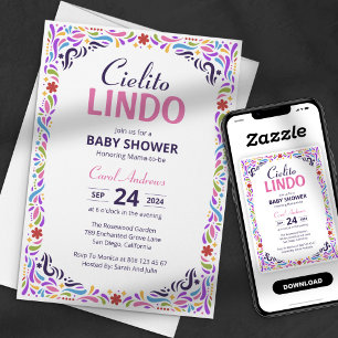 Kleurrijk Fiesta Cielito Lindo Mexicaanse Baby Sho Kaart