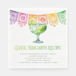 Kleurrijk Fiesta Classic Margarita Recept Servet