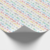 Kleurrijk fietspatroon, papier voor opvulling (Hoek)