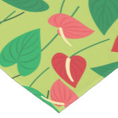 Kleurrijk flamingo bloemen patroon korte tafelblad korte tafelloper (Hoek)