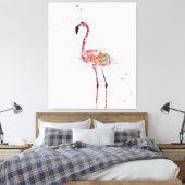Kleurrijk Flamingo Print Art Gift Lover (Insitu (Slaapkamer))