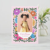  kleurrijk flesje Ovaal Lijst FotoPasen Feestdagenkaart (Staand voorkant)