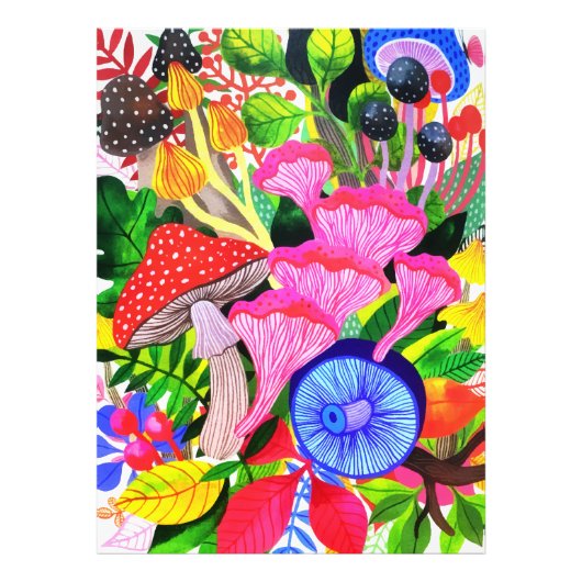 Kleurrijk flessenbos Botanisch Foto Afdruk (Voorkant)