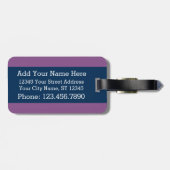 Kleurrijk flessenpatroon - Aangepaste naam Bagagelabel (Achterkant horizontaal)