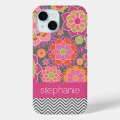 Kleurrijk flessenpatroon - Aangepaste naam Case-Mate iPhone Case (Achterkant)