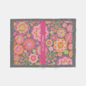 Kleurrijk flessenpatroon - Aangepaste naam Fleece Deken (Voorkant (Horizontaal))